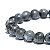 Pulseira Masculina De Bolinha Pedras Naturais Cinza Gelo 8mm - Imagem 4