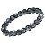 Pulseira Masculina De Bolinha Pedras Naturais Cinza Gelo 8mm - Imagem 5
