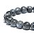 Pulseira Masculina De Bolinha Pedras Naturais Cinza Gelo 8mm - Imagem 4