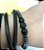 Pulseira Masculina Esferas Com Pedras Hematita Cinza E Preta - Imagem 9