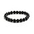 Pulseira Bracelete Masculina Feminina De Bolinha Preta 7 Mm Unissex - Imagem 1