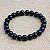 Pulseira Bracelete Masculina Feminina De Bolinha Preta 7 Mm Unissex - Imagem 3