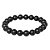 Pulseira Bracelete Masculina Feminina De Bolinha Preta 7 Mm Unissex - Imagem 7