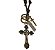 Cordão Colar Masculino Material Sintético + Pingente Crucifixo - Imagem 4