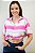 Camisa Listrada Rosa e Verde - Imagem 4