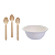 KIT BOWL E COLHER BIODEGRADÁVEL - Imagem 1