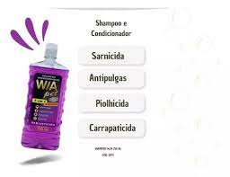 Shampoo Condicionador Parasiticida WA Pet - 750ml - Imagem 4