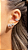 Brinco Ear Cuff Geométrico Microcravejado - Imagem 1