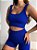 Crop-Top Seamless Royal Blue - Imagem 1