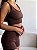 Crop-Top Seamless Chocolate - Imagem 4