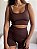 Crop-Top Seamless Chocolate - Imagem 2