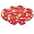 Balão de 10x25 Látex Corações Love Vermelho Metálico Festcolor 25 unidades - Imagem 1