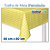Toalha de Mesa Perolada Xadrez Amarelo - 10 unidades - 80cm x 80cm - Imagem 1