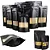 Saco Zip Lock Kraft Preto Stand Up Pouch C/ Visor 16x24- 50un - Imagem 1