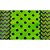 Embalagem para Trufas e Bombons 15x16cm Poá Preto e Verde - Imagem 2