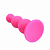 PLUG ANAL ESCALONADO EM SILICONE - TAMANHO P - PINK - Imagem 1
