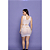 VESTIDO COM STRASS - BRANCO - YAFFA - Imagem 2