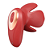 VIBRADOR DE SEIO EM FORMATO DE ROSA VECNA - ALWUP - Imagem 2