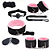 KIT SADO ERÓTICO - PRETO COM ROSA 2 - Imagem 1