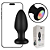 PLUG ANAL EM SILICONE COM ROTAÇÃO E LUZ DE LED - RECARREGÁVEL - TAM M - Imagem 1