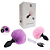 PLUG ANAL EM SILICONE - POMPOM DE COELHO COM VIBRO E CONTROLE REMOTO - TAM M - Imagem 1