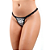 TANGA PRESIDIÁRIA STRIPPER COM DETALHE EM METAL - Imagem 1