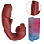 VIBRADOR DE PONTO G E CLITÓRIS COM BOCA E DEDILHAR / SLAP - ALWUP - Imagem 1