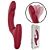 VIBRADOR DE PONTO G E CLITÓRIS COM PULSAÇÃO E DEDILHAR - BROWN - Imagem 2