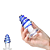 PLUG ANAL EM VIDRO COM FORMATO CÔNICO E ESPIRAL AZUL EM ALTO RELEVO - Imagem 1