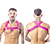 HARNESS EM ELÁSTICO ROSA COM METAL - Imagem 1