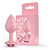 PLUG ROSA CLARO P COM GLITTER E PEDRA ROSA - Imagem 1