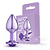 PLUG ROXO M COM PEDRA ROXA - Imagem 1