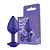 PLUG ROXO M COM GLITTER E PEDRA ROXA - Imagem 1