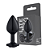 PLUG PRETO M COM PEDRA PRETA CRAVEJADO - Imagem 1