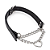 COLEIRA BONDAGE EM CORRENTE COM CORAÇÃO - PRETO - Imagem 1