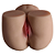 MASTURBADOR MASCULINO - BUNDA COM VAGINA E ÂNUS EM CYBERSKIN 3 - SUPER REALÍSTICO - MAIG - Imagem 2