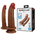 DILDO DUPLO REALISTICO COM VENTOSA - GORAN - 20 X4,2 CM - Imagem 1