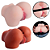 MASTURBADOR MASCULINO FORMATO DE BUNDA COM VAGINA E ÂNUS - 14,0 X 8,5 CM - Imagem 1