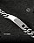 PULSEIRA MASCULINA CORRENTE AÇO INOX PRATEADA PLACA - Imagem 3