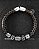 Pulseira masculina viking couro black em aço inoxidável - Imagem 7