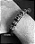 Pulseira masculina flor de lis couro black em aço inoxidável - Imagem 2