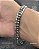 Pulseira Masculina corrente de elos Cartier trançados em aço inoxidável - Imagem 7