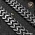 Pulseira viking lobo em aço negro - Imagem 5