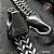 Pulseira viking lobo em aço negro - Imagem 6