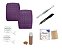 Mini Kit 6 - Pinça, Semente, Fita adesiva, Placa para montar semente, Alcool e Estilete - Para Auriculoterapia - Imagem 1