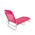 Cadeira Espreguiçadeira Mor Para Piscina e Praia Espreguiçadeira Dobrável Alumínio Mor Rosa - Imagem 1