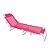 Cadeira Espreguiçadeira Mor Para Piscina e Praia Espreguiçadeira Dobrável Alumínio Mor Rosa - Imagem 3
