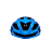 Capacete MTB InMold Race M53-57 Prt/Azul Tam. M - Imagem 5