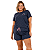 Pijama Feminino Curto Plus Size Cor com Amor 13817 - Azul - Imagem 1