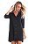 Camisa Feminina Manga 3/4 Daniela Tombini 7734 - Preto - Imagem 1